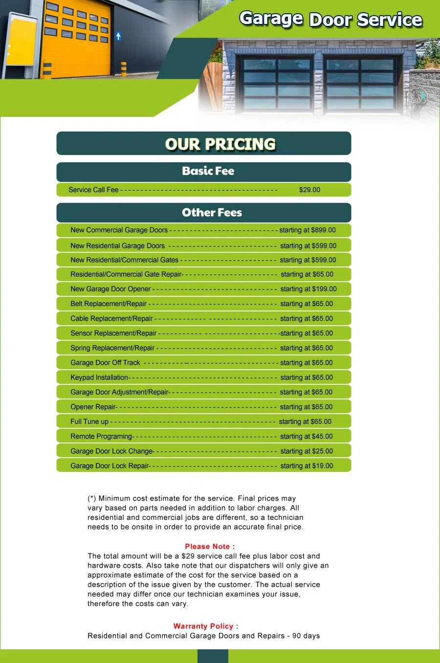 Garage Door 24 Hours Repairs Tacoma, WA 253-499-9807